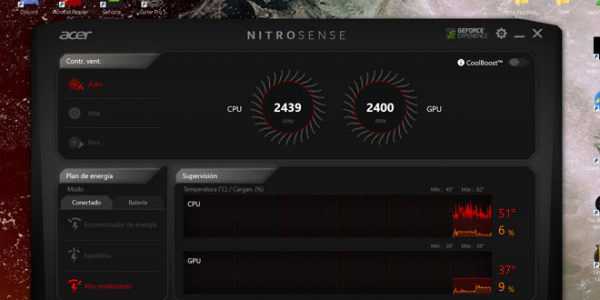 Не запускается nitrosense на acer nitro 5